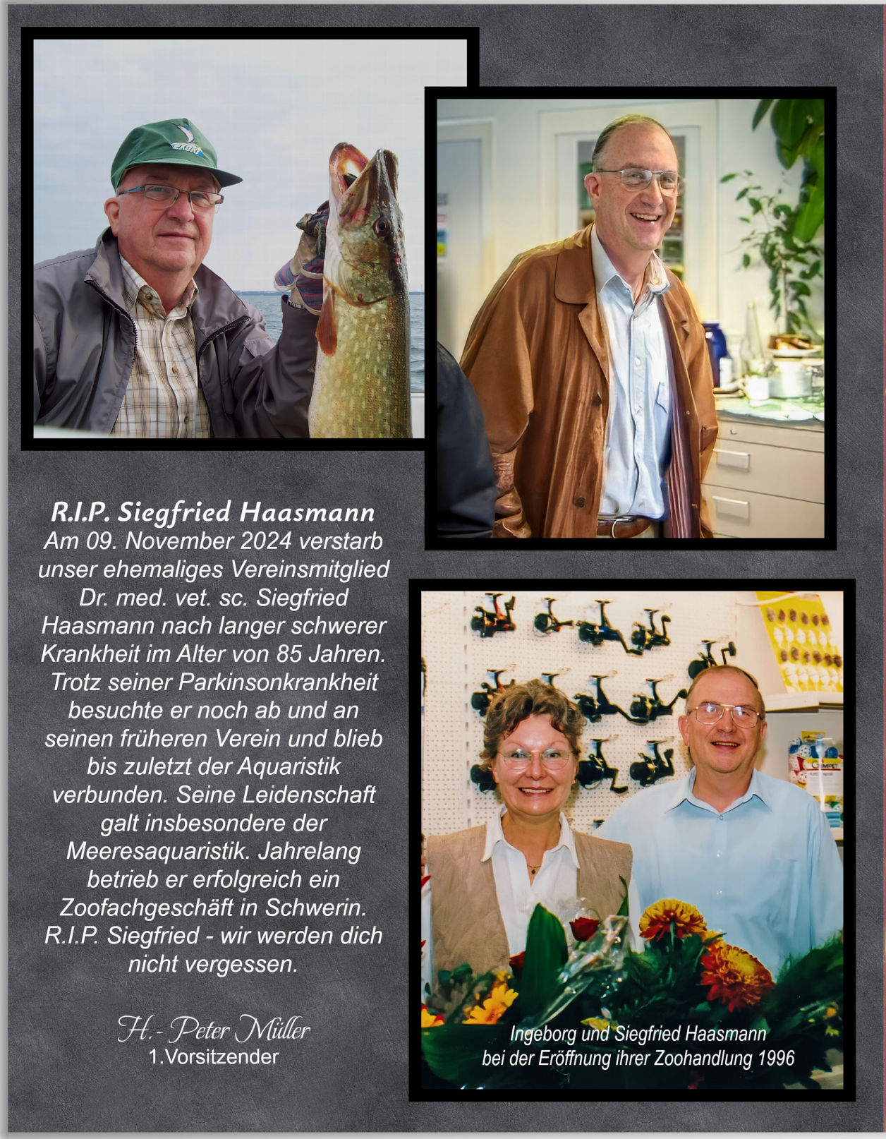 Nachruf Siegfried Haasmann
